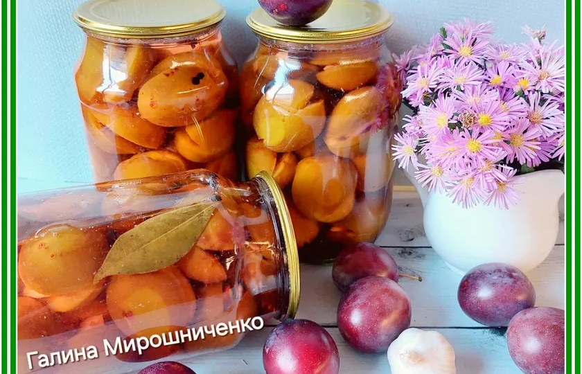 Необычные заготовки из слив: маринованные сливы и варенье с шоколадом