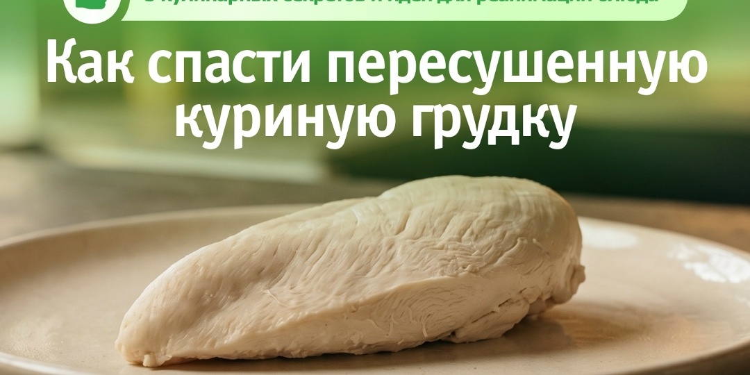 Как спасти пересушенную куриную грудку: 5 кулинарных секретов и идей для реанимации блюда