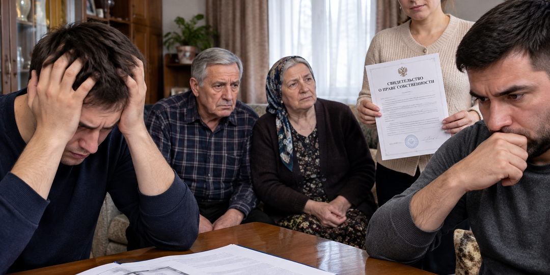 Сыновья делили квартиру родителей ещё при их жизни — а те взяли и переписали всё на дочь