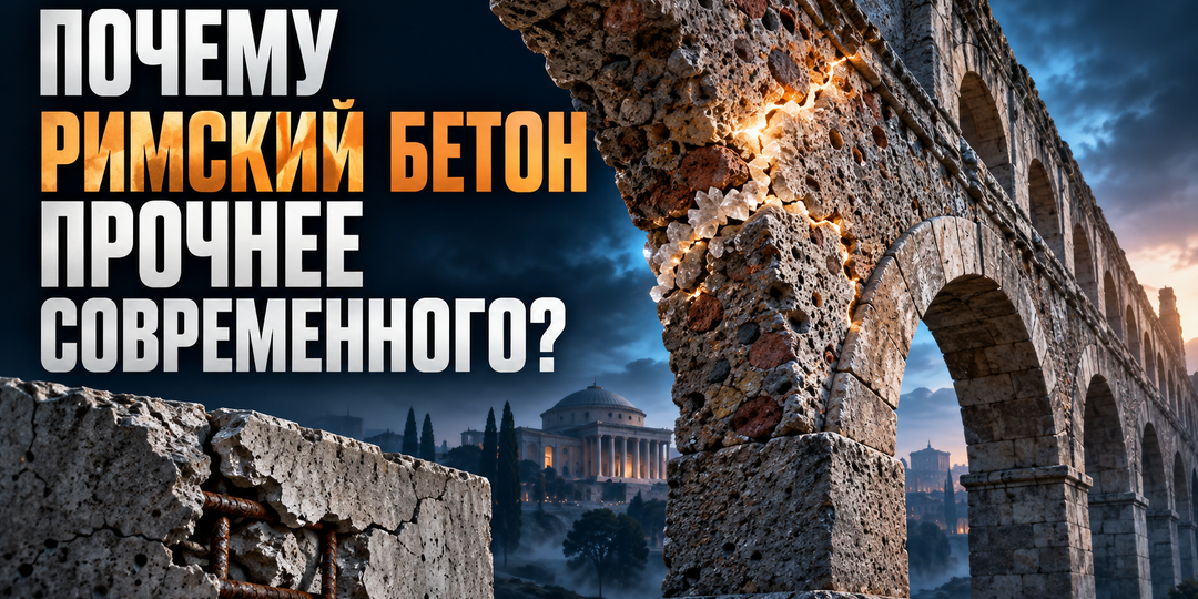 Почему римский бетон прочнее современного?