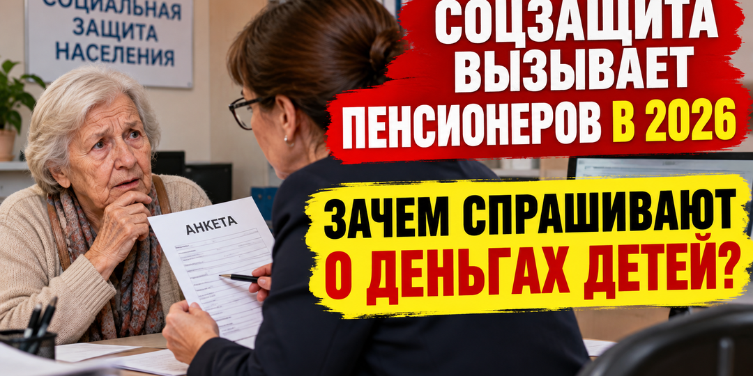 2026 год: пенсионеров приглашают в соцзащиту «уточнить данные» — но спрашивают не только о льготах