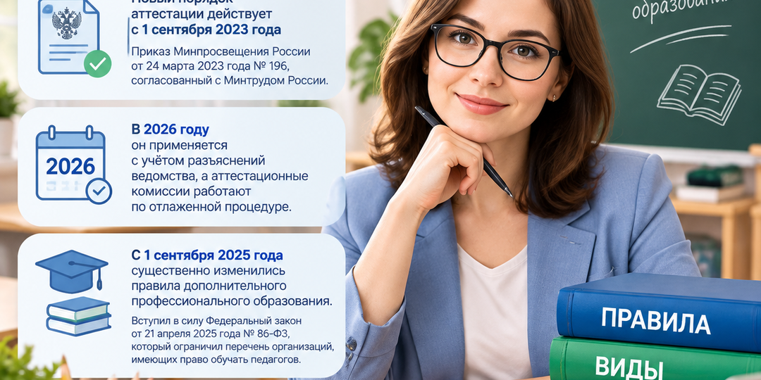 Аттестация педагогов в 2026/2027 учебном году: правила, виды и сроки
