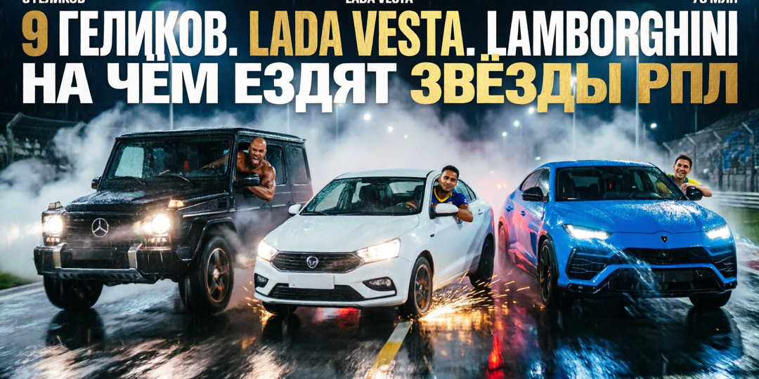 9 «Геликов» в одной команде. LADA Vesta у колумбийцев. Lamborghini за 70 миллионов. На чём ездят звёзды РПЛ?