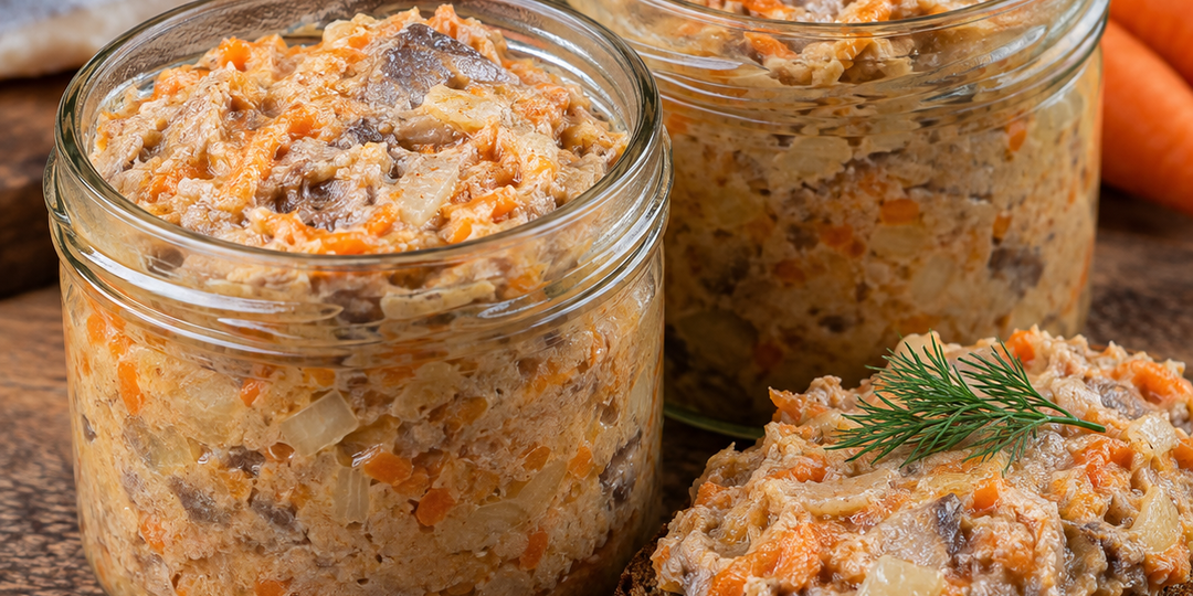Нежный паштет из селёдки с луком и морковью - пальчики оближешь!