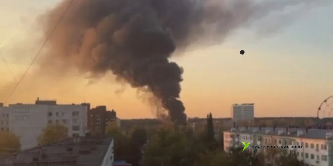 В Башкирии произошел крупный пожар