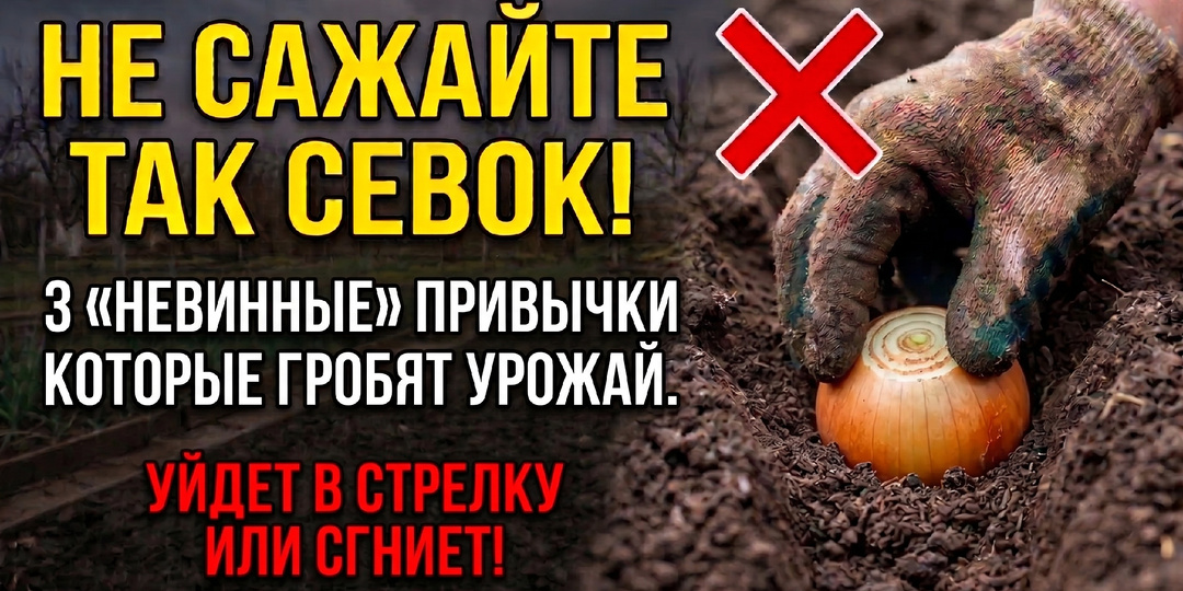 Уйдет в стрелку и сгниет: 3 фатальные ошибки при посадке лука