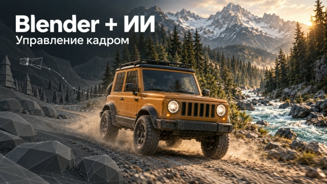 Blender + ИИ: управление кадром при создании ИИ-контента
