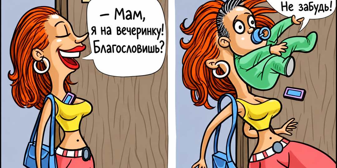 Смешные карикатуры про женщин, с юмором, который мужчинам и не снился