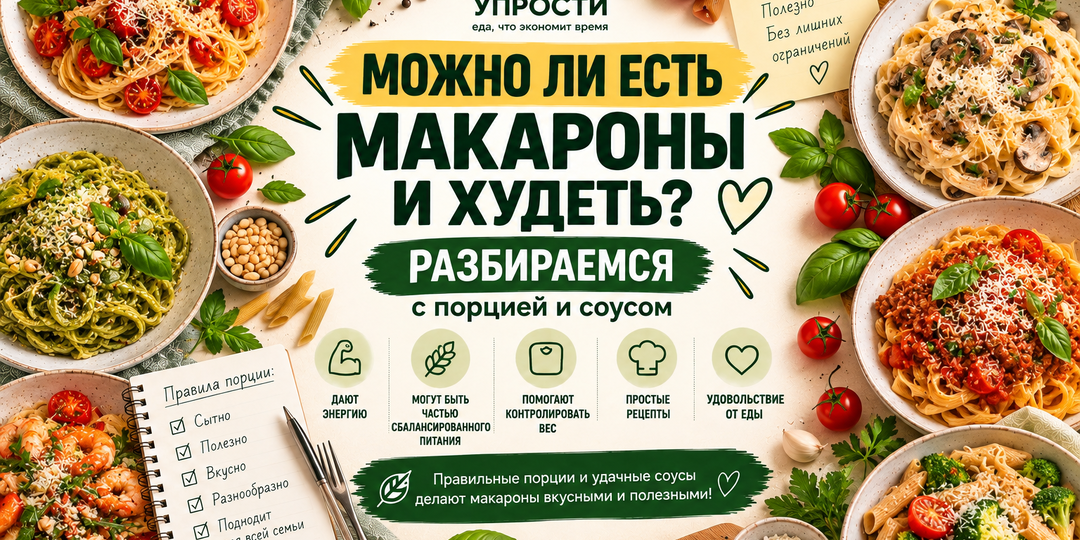 Паста при похудении? Да! Как есть макароны и не отказываться от любимых блюд