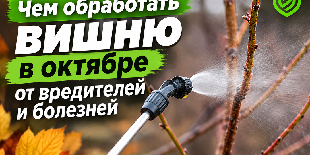 Чем обработать вишню в октябре от вредителей и болезней