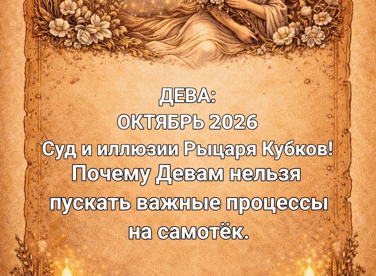 ♍ Дева: Таро-прогноз на октябрь 2026 года. Время Иерофанта: как не уйти в глухую оборону и вовремя сорвать маски с иллюзий