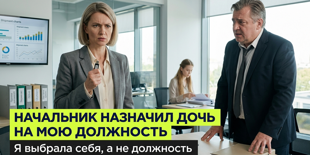 Начальник назначил дочь на мою должность