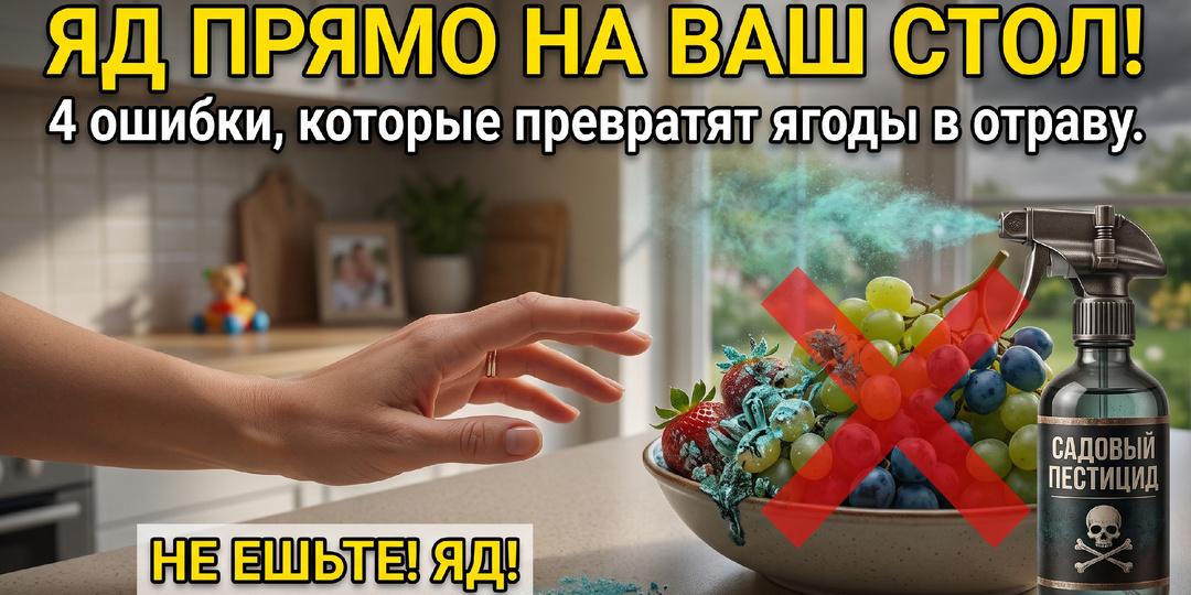 Вы даже не подозреваете, что едите яд. 4 фатальные ошибки при обработке сада.
