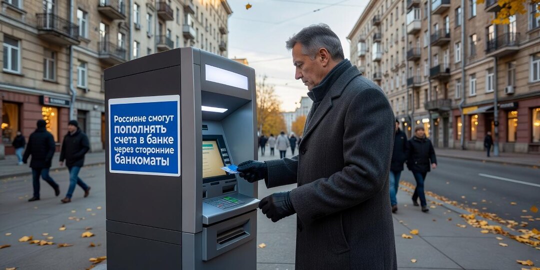 Россияне смогут пополнять счета в банке через сторонние банкоматы