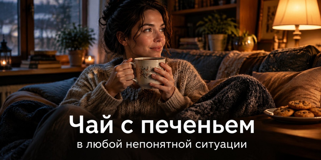 Чай с печеньем в любой непонятной ситуации