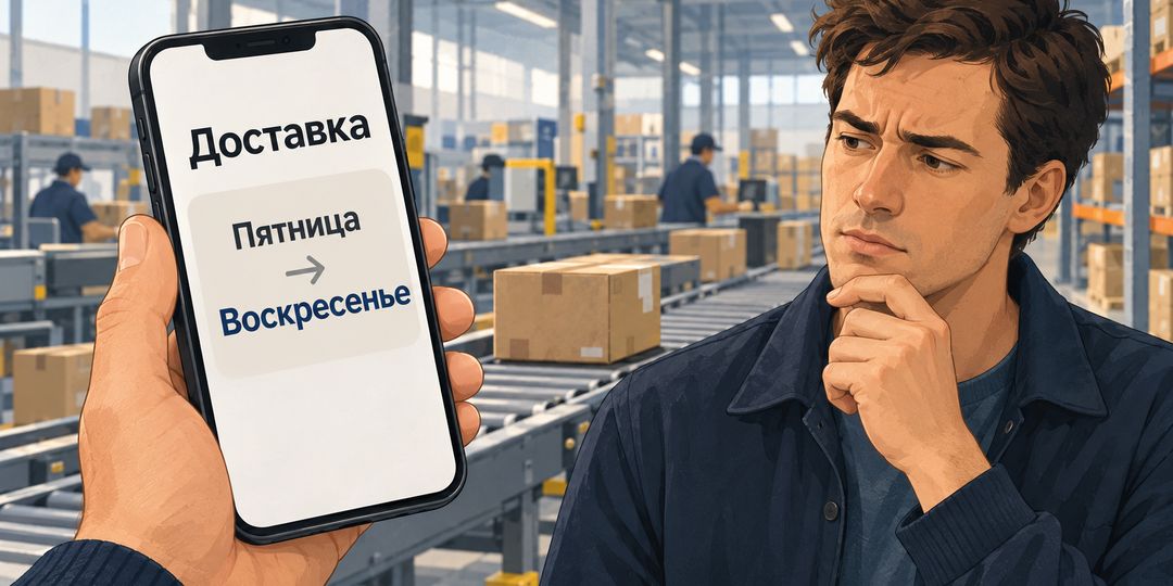 Продавец отправил вовремя. Почему заказ всё равно опаздывает?