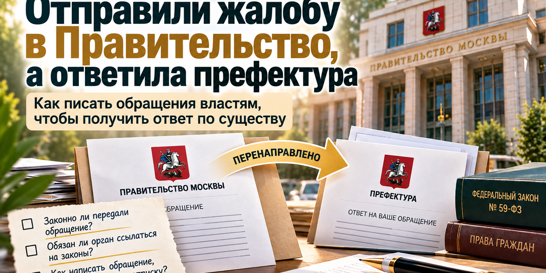 Отправили жалобу в Правительство, а ответила префектура. Как писать обращения властям, чтобы получить ответ по существу