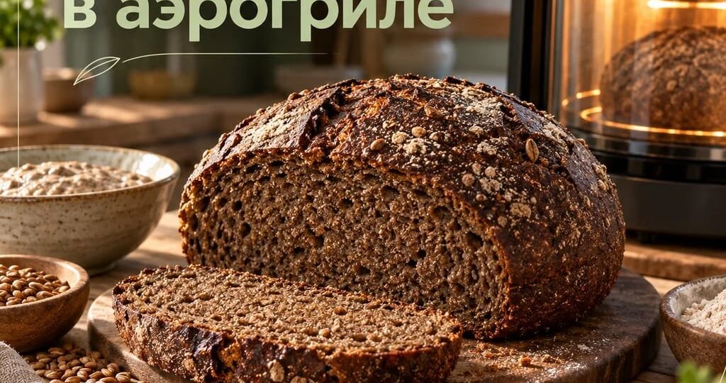 Как испечь чёрный хлеб в аэрогриле