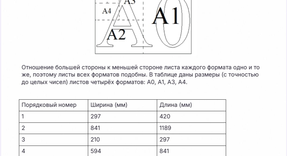 Рабочий лист ОГЭ по математике №1-5 «Листы бумаги»