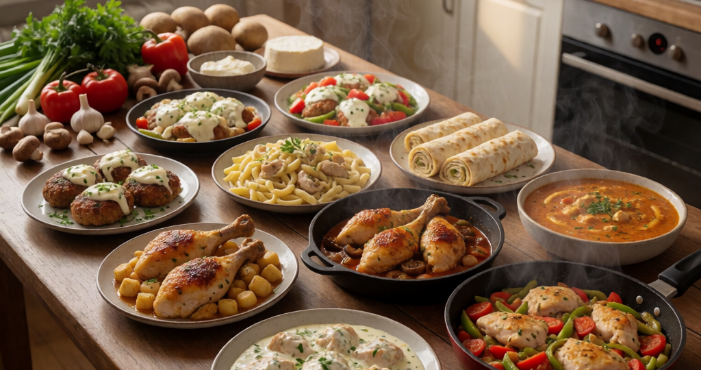 Что приготовить быстро и вкусно из курицы — 10 простых рецептов