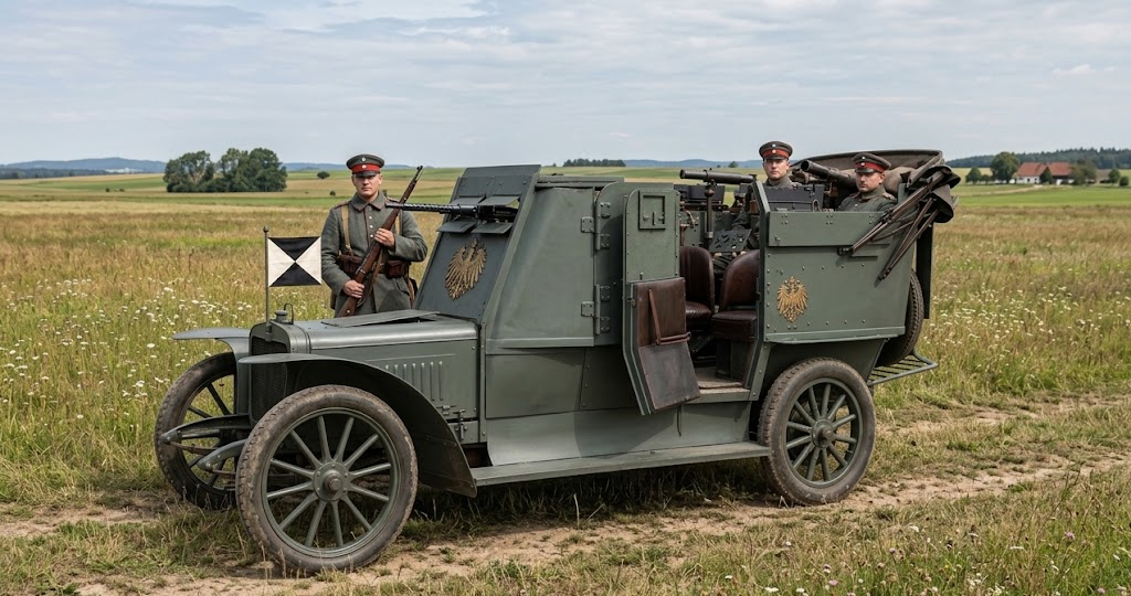 Achtung, Panzer! Бронеавтомобиль Opel Kriegswagen, 1906