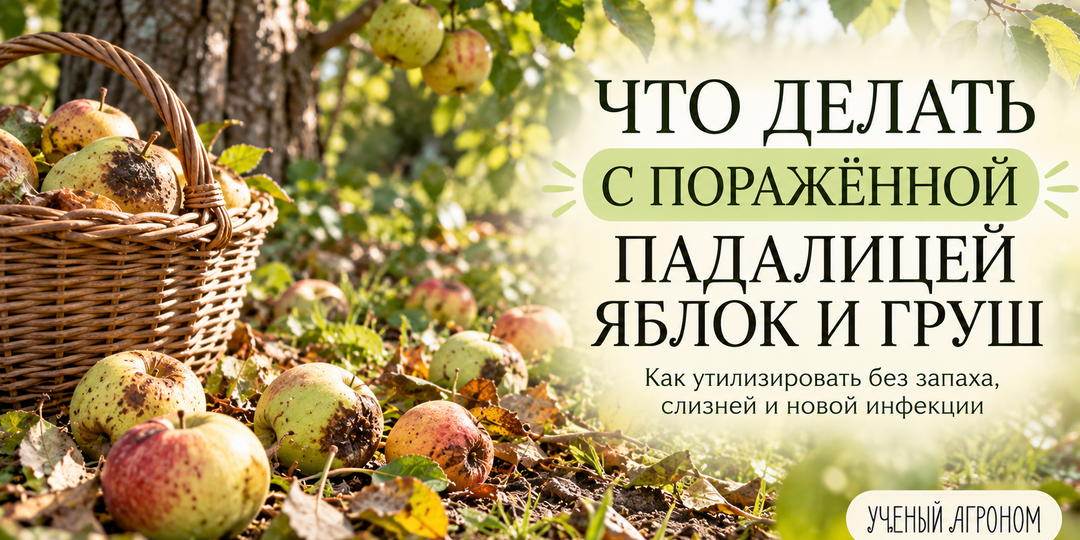 Что делать с поражённой падалицей яблок и груш: как утилизировать без запаха, слизней и новой инфекции