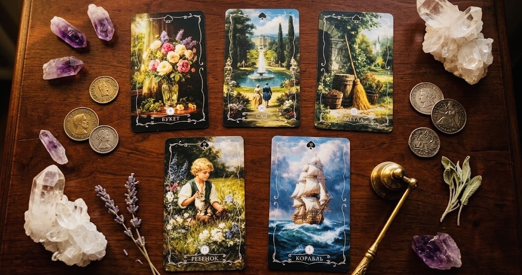 🥰❤️ Он хочет вас задобрить, но молчит… 🌷 Что он готовит и чем закончится его шаг? Расклад Ленорман✨