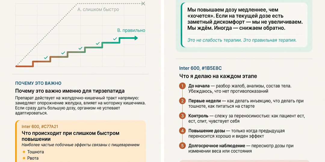 Титрование дозы: почему нельзя начинать с максимальной