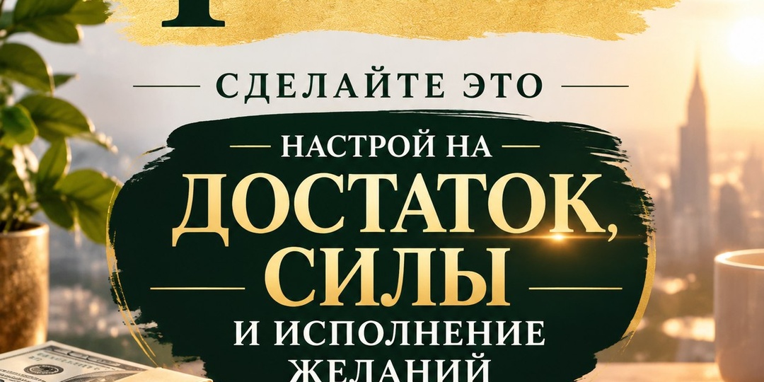 Сделайте это 1 октября: настрой на достаток, силы и исполнение желаний