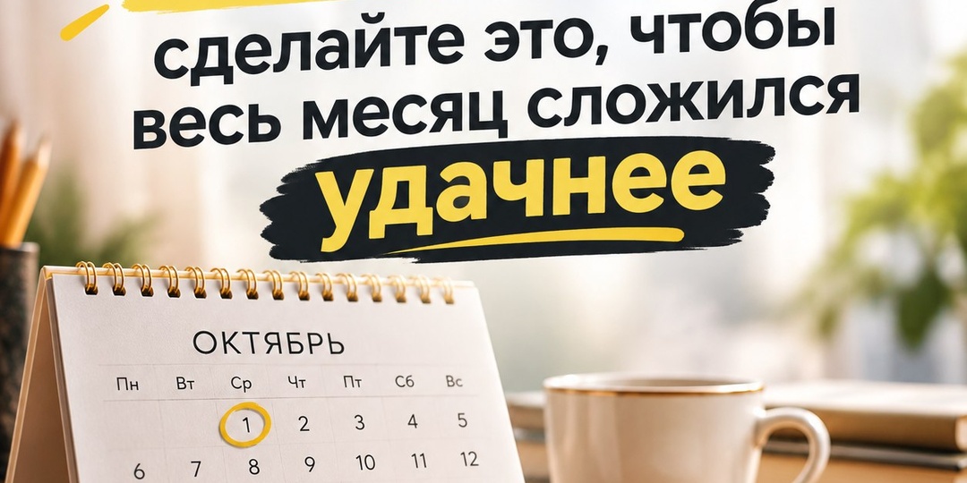 1 октября: сделайте это, чтобы весь месяц сложился удачнее