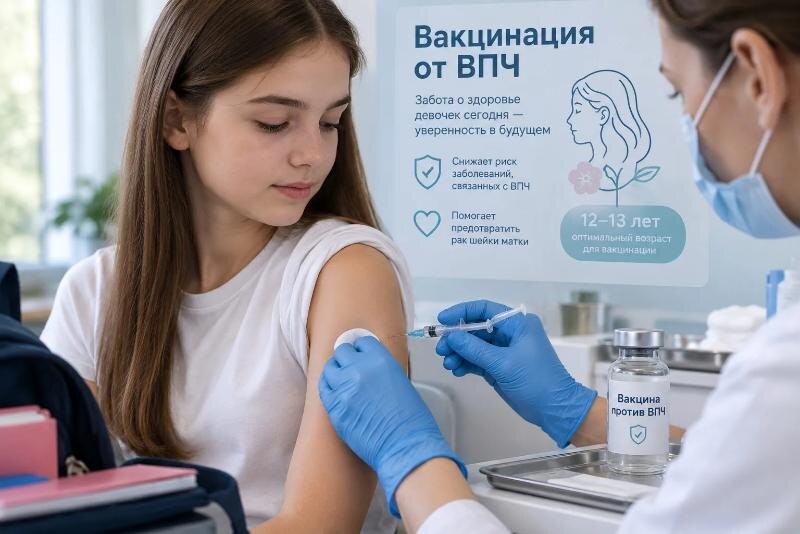 Вакцинация от ВПЧ для девочек 12–13 лет может стать частью календаря прививок