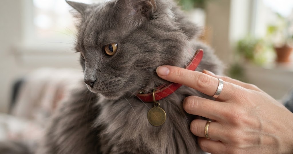 Гладила кошку каждый день. Что она худеет, подсказал только ошейник