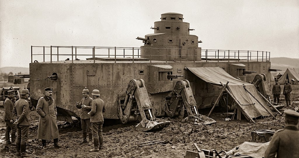 Achtung, Panzer! Шагающий танк от сумрачного немецкого гения, 1913