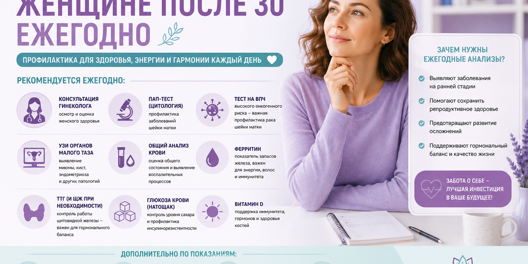 🌸 Почему после 30 лет профилактика становится важнее лечения