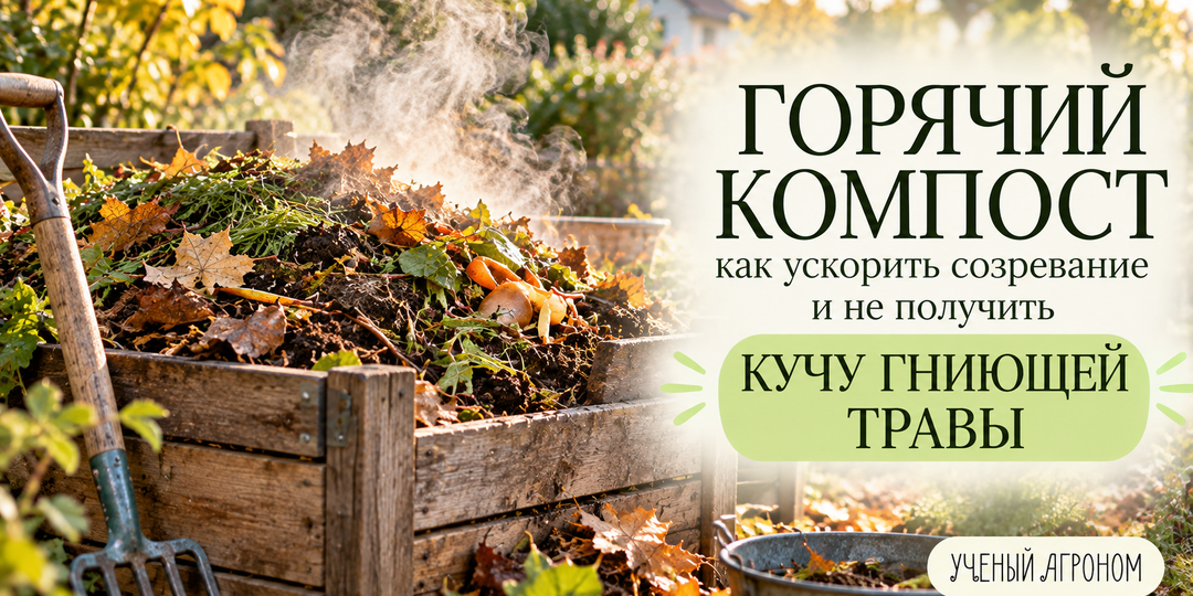Горячий компост: как ускорить созревание и не получить кучу гниющей травы