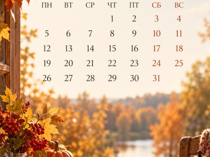 🍂 Октябрь уже на пороге
