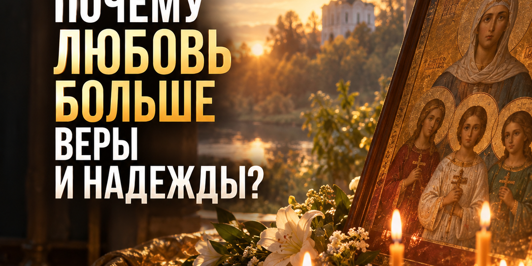Почему любовь больше веры и надежды ?