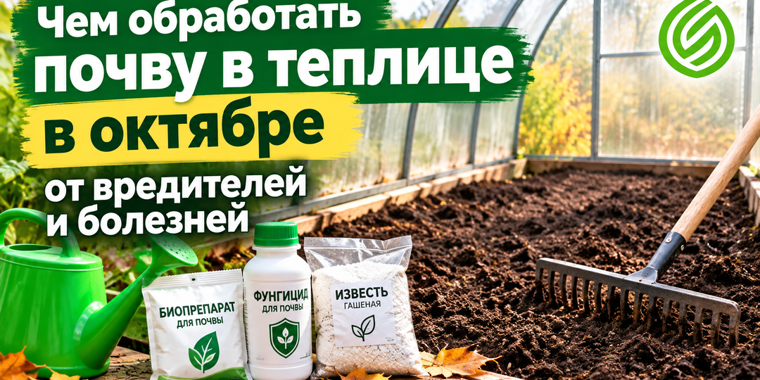 Чем обработать почву в теплице в октябре от вредителей и болезней