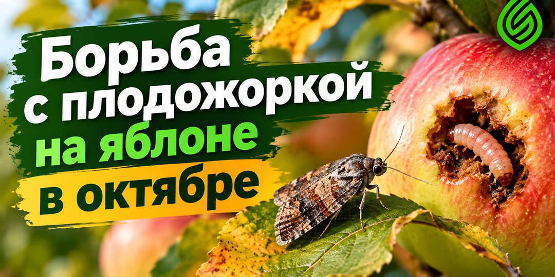 Борьба с плодожоркой на яблоне в октябре