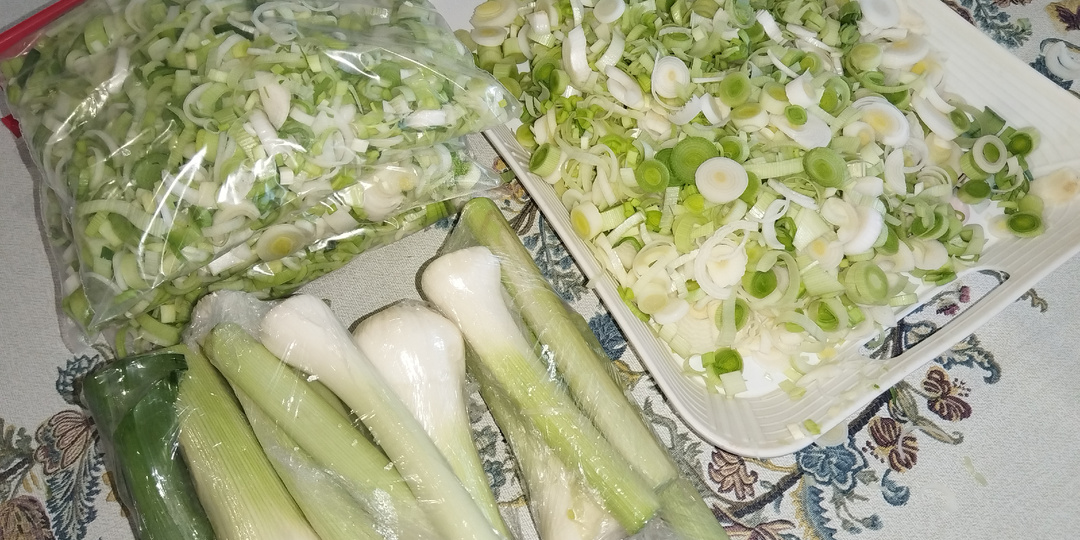 Лук порей заморозка.
