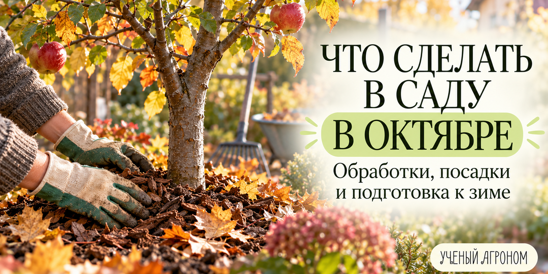 Что сделать в саду в октябре: обработки, посадки и подготовка к зиме