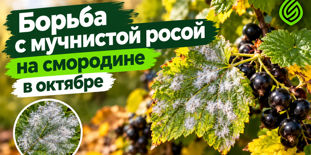 Борьба с мучнистой росой на смородине в октябре