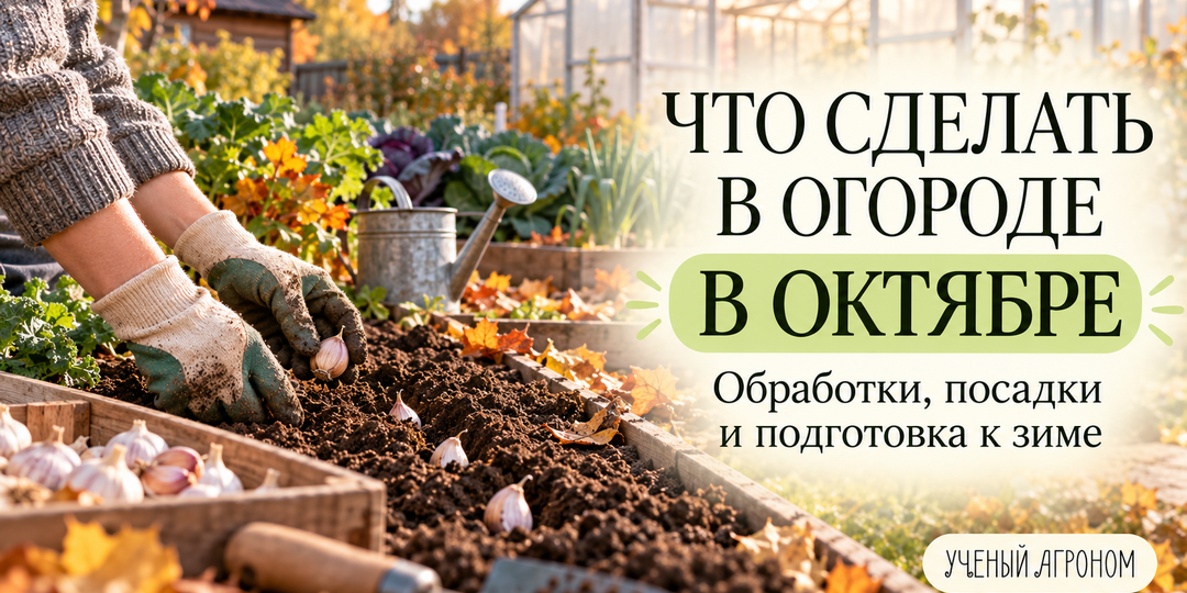 Что сделать в огороде в октябре: обработки, посадки и подготовка к зиме