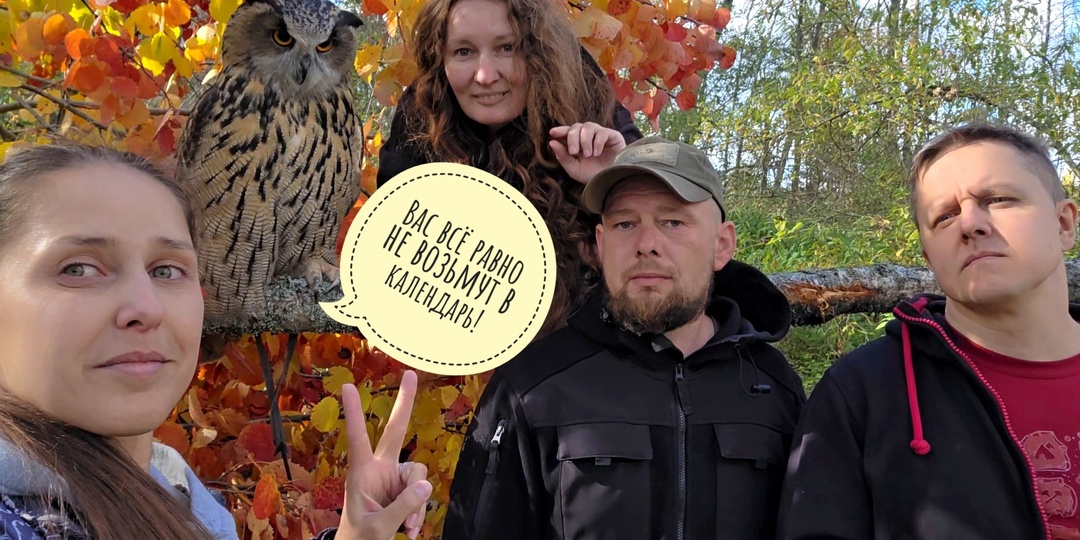 Осенняя сова - очей очарованье! Пёс Кубик пытается не попасть на дерево. Сова Ёль в огне осин!