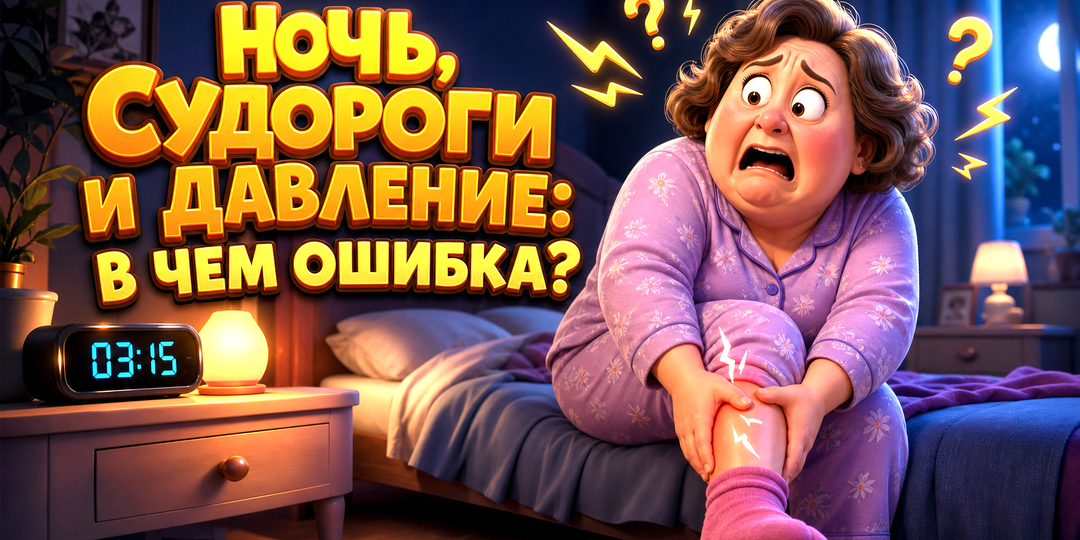 Почему после 45 лет скачет нижнее давление и сводит ноги по ночам: ошибка, которую совершают 9 из 10