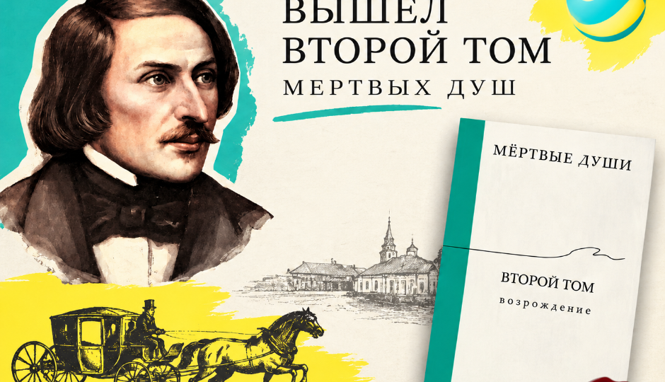 Нейросеть дописала второй том «Мёртвых душ» Николая Гоголя, который уже поступает в продажи