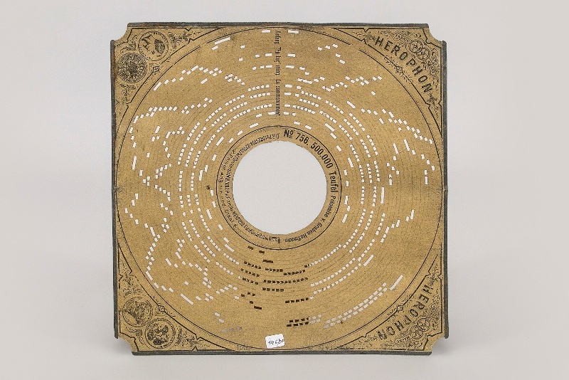 Диск программный картонный. Германия, Лейпциг 1890-1911. Из собрания музея «Собрание»