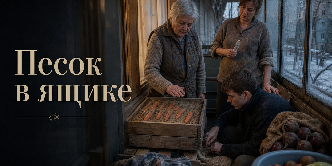 Песок в ящике