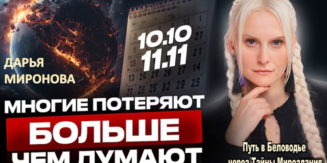 ЯСНОВИДЯЩАЯ РАСКРЫЛА ПРАВДУ: В ЭТОТ ПЕРИОД ПРОИЗОЙДУТ НЕОБРАТИМЫЕ СОБЫТИЯ. ДАРЬЯ МИРОНОВА