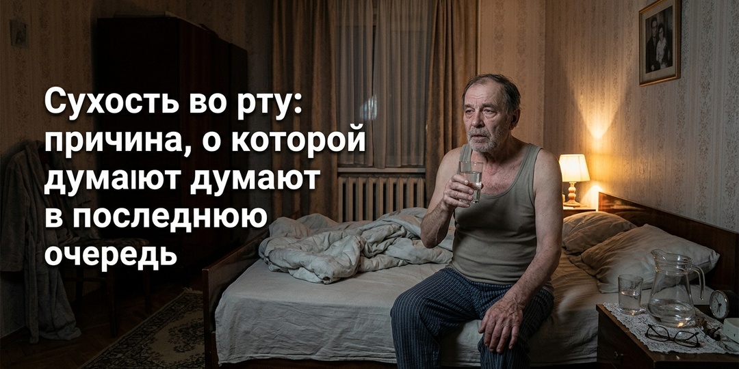 Сухость во рту: причина, о которой думают в последнюю очередь